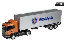 1 modelis:32, SCANIA R470, oranžinis vilkikas - sidabrinė puspriekabė 1