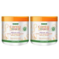 Cantu Argano aliejaus nenuplaunamas kondicionuojantis atstatomasis kremas, 453 g, 2 vienetai orange
