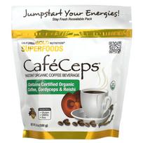 Cafeceps, Certified Organic Instant Coffee, with Full Spectrum Organic Cordyceps and Reishi Mushroom Powder, 100G (3.5Oz)