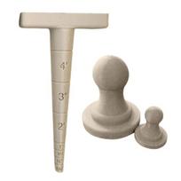 3Pcs/Set Seeds Planting Tools Hand Dibber Soil Digging Leveling Tool Garden Dibber with T-Handle Depth Scale for Effortless Planting Seeds Bulbs Sets smėlis