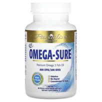 Paradise Herbs, Omega Sure, Premium Omega-3 Fish Oil, 1,000 mg, 60 Pesco Veggie Softgels