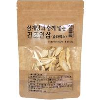 Dried ginseng to be added with Momaejohwa Samgyetang, 20g, 1 piece beige