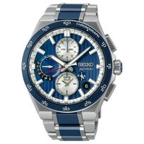 SEIKO Astron serija 100 metrų atsparus vandeniui Kvarcinis titano apyrankė 43,3 mm vyriškas laikrodis mėlynas ciferblatas SBXC181 mėlyna