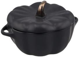 staub Cocotte 12cm Keraminis Karščiui Atsparus Keramika Mikrobangų Krosnelei Tinka Japoniška Keramika Moliūgo Cocotte  Moliūgas Juodas  [Autorizuotas Produktas] 40508-548 black