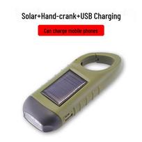 Solar Hand-Crank Emergency Flashlight Power Bank