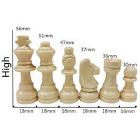 Brangdy Wooden Chess & Tic-Tac-Toe Game beige