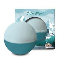 Flu Love Night Salt Bubble Bath Bomb Silent Night Woody Scent, 200g, 1 unit gray