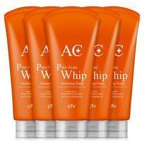 See2Y Pure Acne Whip Cleansing Foam, 220ml, 5 pieces orange