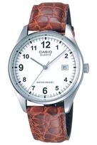 CASIO Collection MTP-1175E-7BJH Men's Analog Watch Leather Band White Brown Japan Domestic Genuine gray