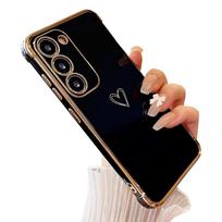 Prabangus dengtas meilės širdelės dėklas, skirtas Samsung Galaxy S24 S23 S22 Ultra S21 Plus S20 FE A54 A34 A14 A52 A53 A23 A15 A24 5G, dangtelis Samsung A52(S)