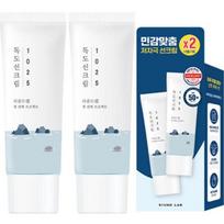 Round Lab 1025 Dokdo apsauginis kremas nuo saulės SPF50+ PA++++, 2 vnt., 35 ml Populiari korėjietiška kosmetika white