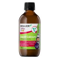 Brauer Kūdikių ir vaikų skystas kalcis su magniu ir cinku 200 ml