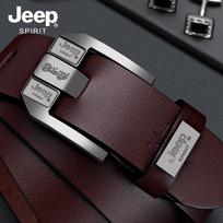 JEEP SPIRIT vyriškas odinis diržas su sagtimi 120cm gray