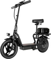 500W suaugusiųjų elektrinis paspirtukas, visureigis 25 km/h, bešepetėlis variklis E-paspirtukas kasdieniam važiavimui juoda