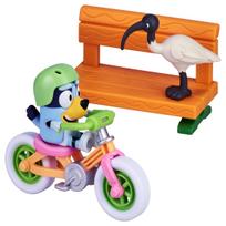 Takara Tomy Bluey Figure Set Bluey Bicycle gray