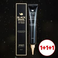 [ANJO] Black Snail Highly Concentrated Anti-Wrinkle Cream 40ML 1+1+1 black