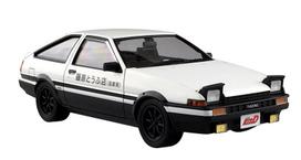 AOSHIMA Initial D Nr. 5 Takumi Fujiwara AE86 Trueno 1 tomas Specifikacija 1/24 Mastelis Plastikinis Modelis white