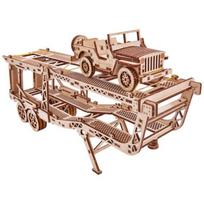 Woodtrick Automobilio priekaba Trijų matmenų dėlionė WT018 Korėja Trys Dėlionės beige