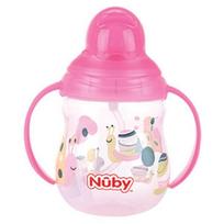 Nubi Click It Cute Chu Straw Cup 270ml, Pink, 1 pc pink