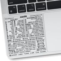 SYNERLOGIC Mac OS (VenturaMontereyBig SurCatalinaMojave) Spartieji klavišai, M1M2Intel be likučių skaidrus vinilo lipdukas, suderinamas su 13–16 colių gray