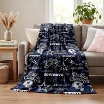 Dallas Cowboys blanket Flannel Blanket Soft Cozy Plush Throw for Sofa Bed Lightweight Home Decoration Gifts for Christmas various holidays 80cmx120cm black
