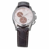 [Hamilton] Jazzmaster Chrono sidabrinis ciferblatas nerūdijančio plieno safyro stiklo kvarcinis 42 mm šveicariškas laikrodis H32612551 vyriškas rudas [prekė] ruda