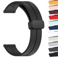 „King“ laikrodžio dirželis, suderinamas su „Omega Swatch“ x guminis dirželis „Moon Swatch“ su magnetu D sagtimi laikrodžio apyrankės pakaitinis guminis dirželis, 11 spalvų rožinė