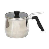 Pearl Metal Puodas viena ranka, Puodas, Universalus puodas 17cm, Tinka indukcinei kaitlentei, Su sieteliu, Stikliniu dangčiu, Nerūdijančio plieno Naric 2.6L 18-8 HC-147 sidabras