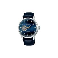 Seiko Presage serijos japoniškas ir korėjietiškas madingas vyriškas mechaninis laikrodis, automatinis, su karvės odos dirželiu, mėlynas ciferblatas, SARY155 mėlyna