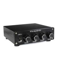 line splitter distributes RCA output to 4 FX-AUDIO- LS-01J [Black] 4-channel & preamplifier, channels.