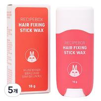 Recipe box fine hair fixing stick hair wax, 16g, 5 pieces red