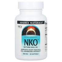 Source Naturals, NKO (Neptune Krill Oil), 500 mg, 30 softgels
