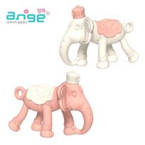 Ange 3D elephant teether, pink, 1 piece, Korean baby products white