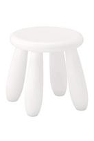 IKEA MAMMUT White 30176644 white Children's stool, balta