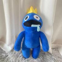 Spalvingi Rainbow Friends pliušiniai žaislai Mielos animacinių filmų minkštos lėlės Gimtadienio dovana Namų dekoras Žaidimų kolekcionuojami daiktai gray