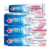 Crest 3D White Morning Dew Lotus Scent Toothpaste blue