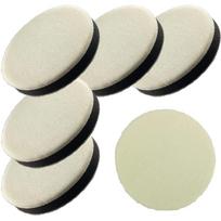 Polisher Buffing Set of Fine Velcro for Car Polishing Pads, 6, 125mm, Grit, Closure, white