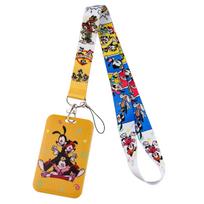 Anime Minnie Mikės Peliuko Kaklo Dirželis Virvelė raktams, kortelei, ID laikiklis, Papuošalai, Raktų Pakabukas Aksesuarams, Dovanoms white