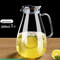TINGLE High Borosilicate Glass Cold Water Pitcher white