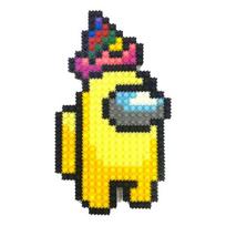 Deformuoti blokas tarp mūsų brawl Stars Cookie Run Kingdom Super Mario Animal Crossing Crafting rinkinys, 9-32 kokteilių kepurė (Geltona), Populiarūs Korėjos žaislai black