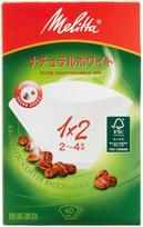Melitta Kavos Filtravimo Popierius 2~4 Puodeliams, 1x2, 40 Lapelių, Aroma Magic Serija, Baltas multi