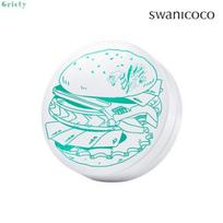 Swanicoco AC Control Care Burger Cushion Product, 1 Burger Cushion + Air Puff, 15g each white