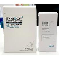 Eyesof Plus Eyelid Cleanser EYESOF Post Office Delivery + Pure Cotton Non-woven Fabric, 1 Set, 50ml white