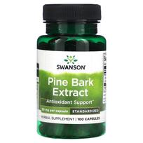 Swanson, Pušų žievės ekstraktas, 50 mg, 100 kapsulių
