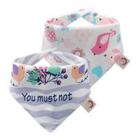 Stardoor cotton scarf bib bib 2-piece set, korean baby products white