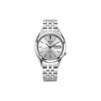 SEIKO seiko5 calendar waterproof depth 30 meters Automatic Steel Strap men's watch silver dial SNKL15K1 sidabras