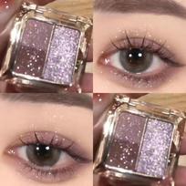 Akių šešėlių paletė trijų spalvų violetinė vynuogių rožė blizganti matinė šešėlių paletė nešiojama šešėlių BLOWFISH FUGU violetinė vynuogė 1 vnt, 1 vnt. gray