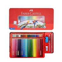 akvareliniai pieštukai 72 spalvos raudona skardinė teptukas trintukas Faber-Castell FABER-CASTELL (pieštukas + + + drožtukas) [produktas] red