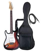 FotoGeniškas Elektrinis Modelis Švelnus ir Reguliuojamas ST-250LH/SB Gitara, Sunburst, Kairiarankis [Pridedamas dėklas, apsauga, raktas]