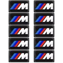 2/5/10PCS BMW E46 E39 E38 E90 E60 E36 F30 F20 X3 X5 X7 M Logo Car ER26 Steering Wheel Wheel Center Emblem Badge Sticker Decal Styling black